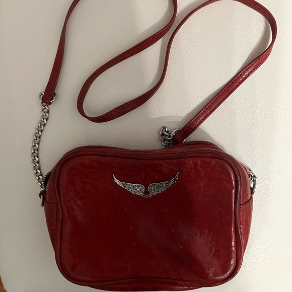 Red Zadig and Voltaire crossbody purse - Picture 1 of 2